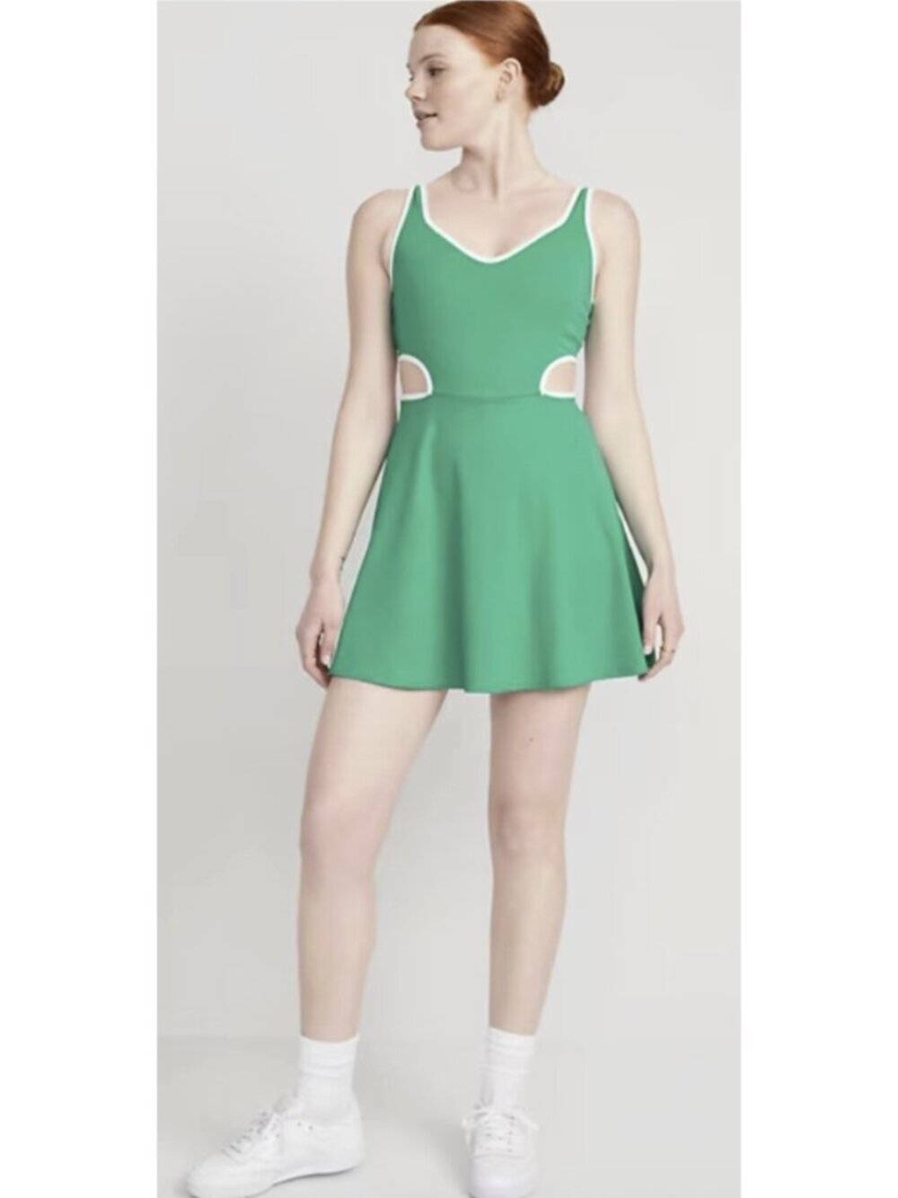 OLD NAVY PowerSoft Athletic Dress in Green Large Tennis Pickleball Sporty Active